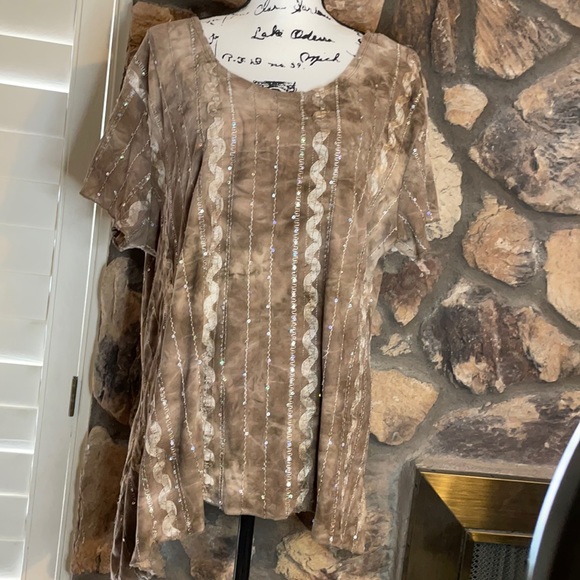 Tops - Shannon Ford New York tan blouse